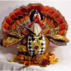 Mark Roberts Fall 2019 Elegant Turkey Figurine, 25.5 in Fall‎ Thanksgiving RARE